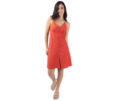 Robe femme été MAXINE unie terracotta Coton Du Monde