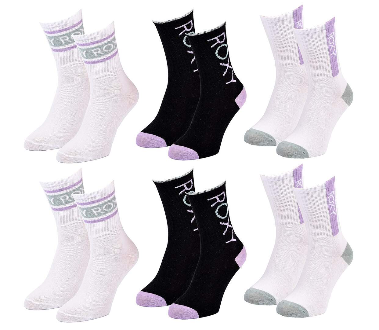 Chaussettes ROXY REGULAR CREW 6 Pcs 4548-2