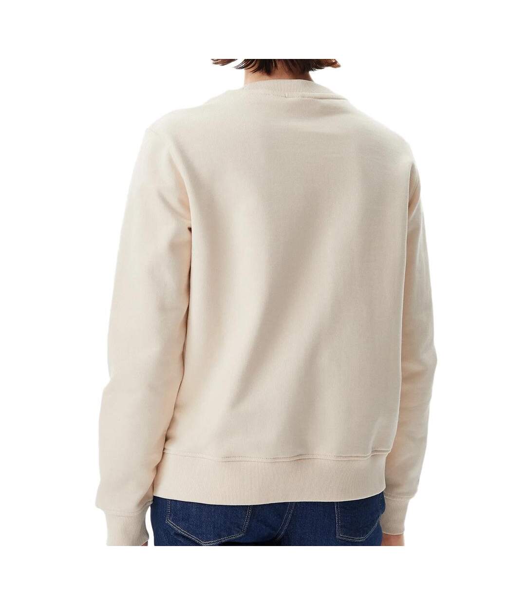Sweat écru femme calvin klein gradient monologo - l-2