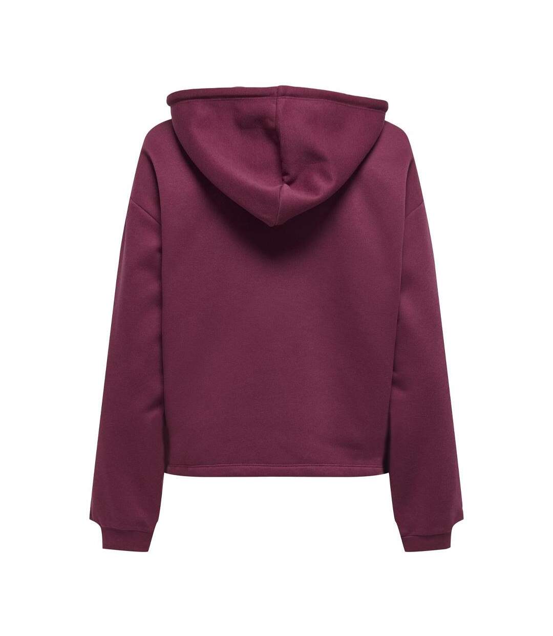 Sweat à capuche prune femme calli life - l-2