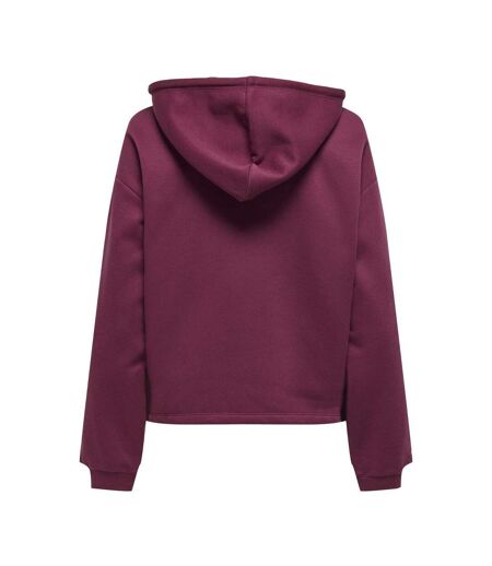 Sweat à capuche prune femme calli life - l