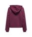 Sweat à capuche prune femme calli life - l-2