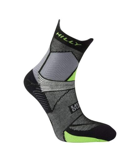 Unisex Adult Marathon Fresh Ankle Socks Medium Black Grey Hilly