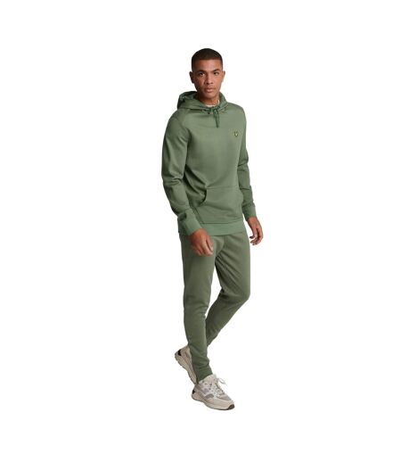 Mens fly fleece tracksuit bottoms cactus green Lyle & Scott