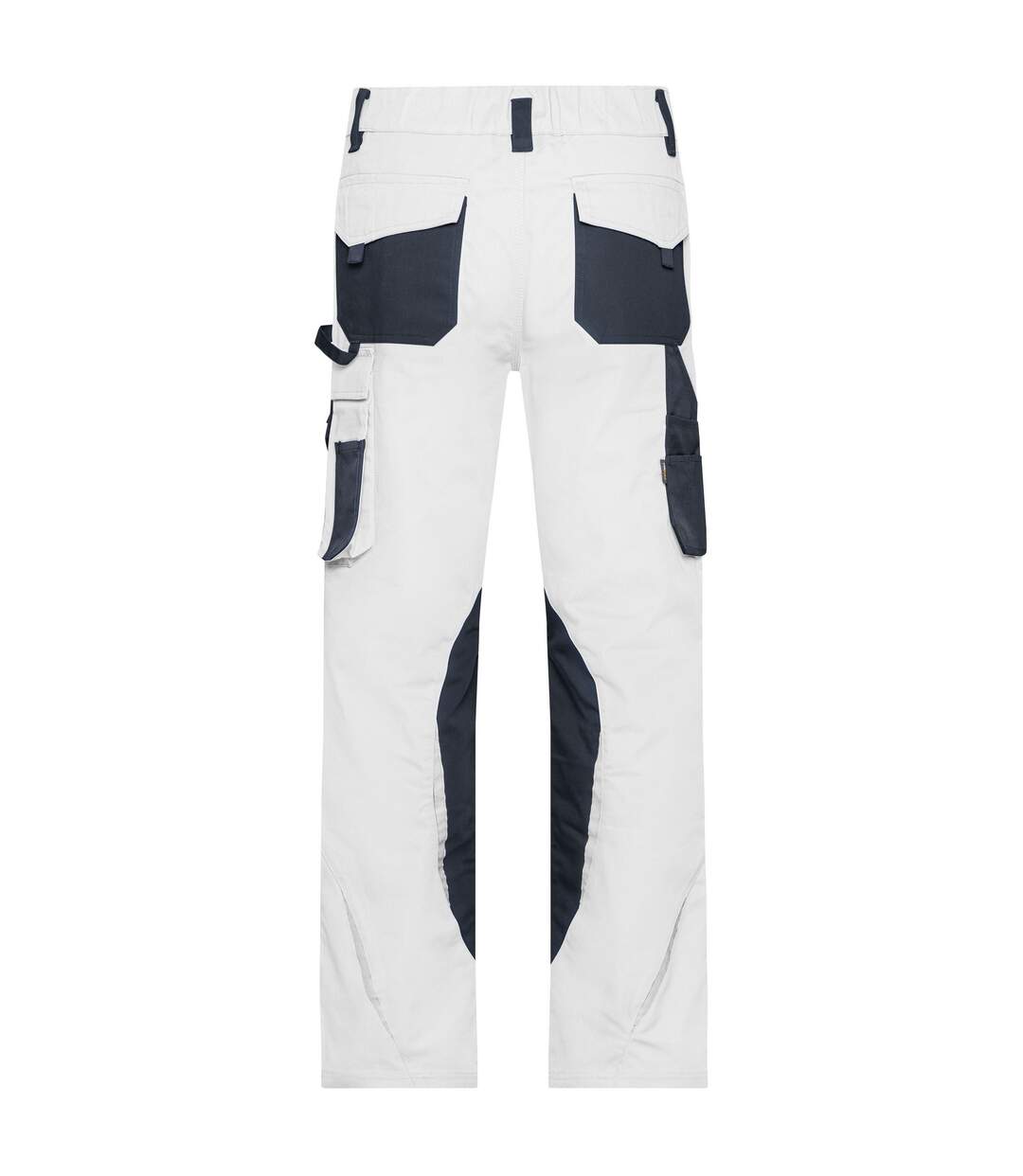 Pantalon De Travail Homme Blanc Carbone James And Nicholson-2
