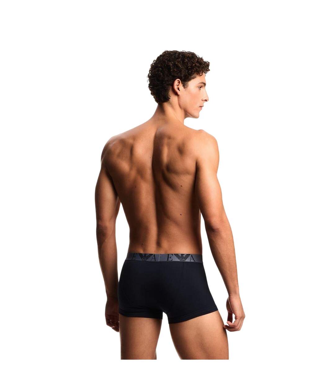 Lot De 3  Boxers Homme Bleu Bleu Indigo Emporio Armani-4