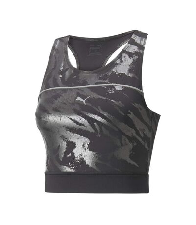 Débardeur Gris Femme Puma Run High Crop Tank - L