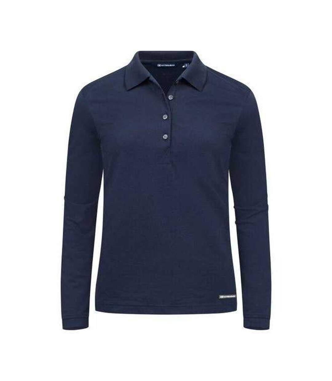 Womens/ladies Advantage Long-sleeved Polo Shirt Dark Navy Cutter & Buck-1