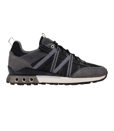 Mens Suede Hex-tech Trainers Black Grey Cruyff