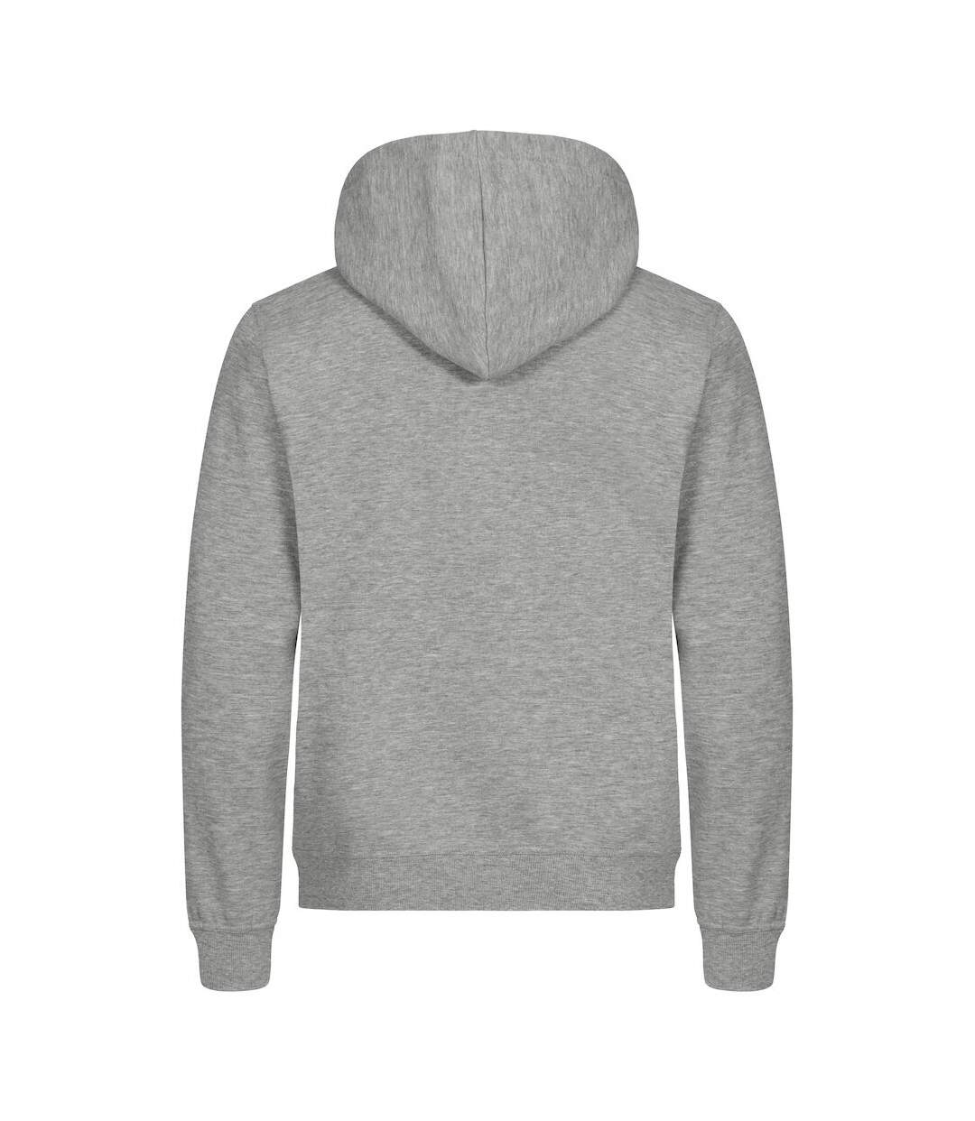 Sweat À Capuche Miami Homme Gris Chiné Clique-2