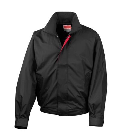 Result Mens Waterproof & Windproof Leisure Jacket (Black Red Contrast)