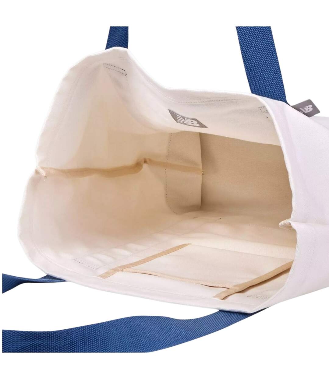 Canvas Tote Bag One Size White Blue New Balance-3