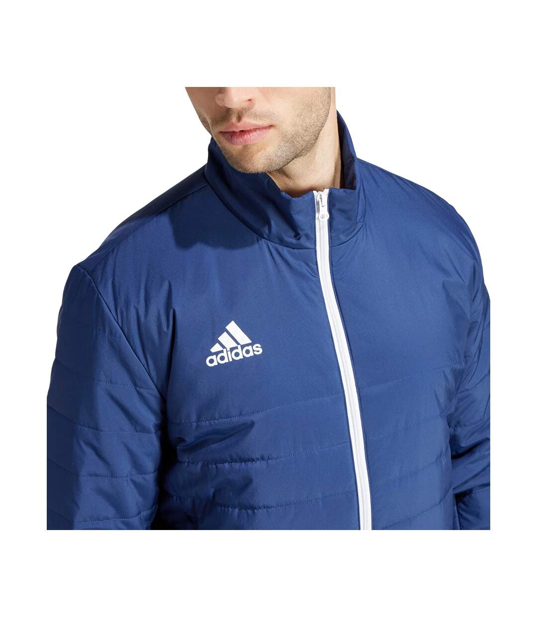 Doudoune Motif/style Matelassé Entrada Homme Bleu Marine Adidas-4