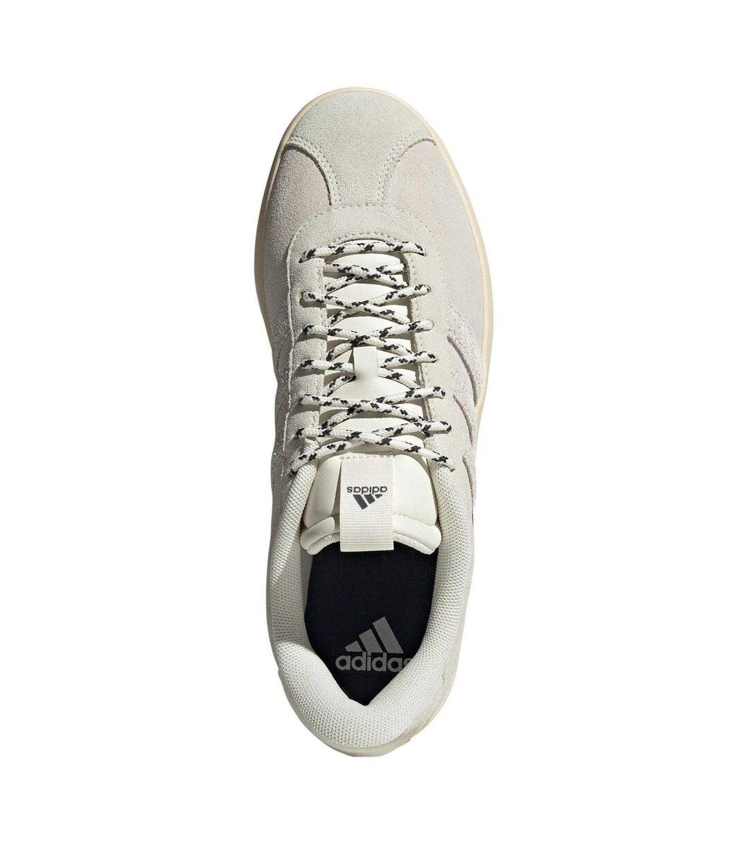 Mens Vl Court 3.0 Suede Low Cut Flat Trainers Off White Adidas-4