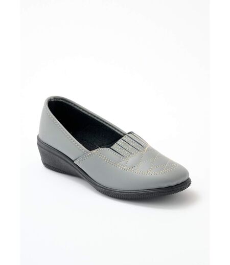 Mocassins cuir largeur confort élastiqués