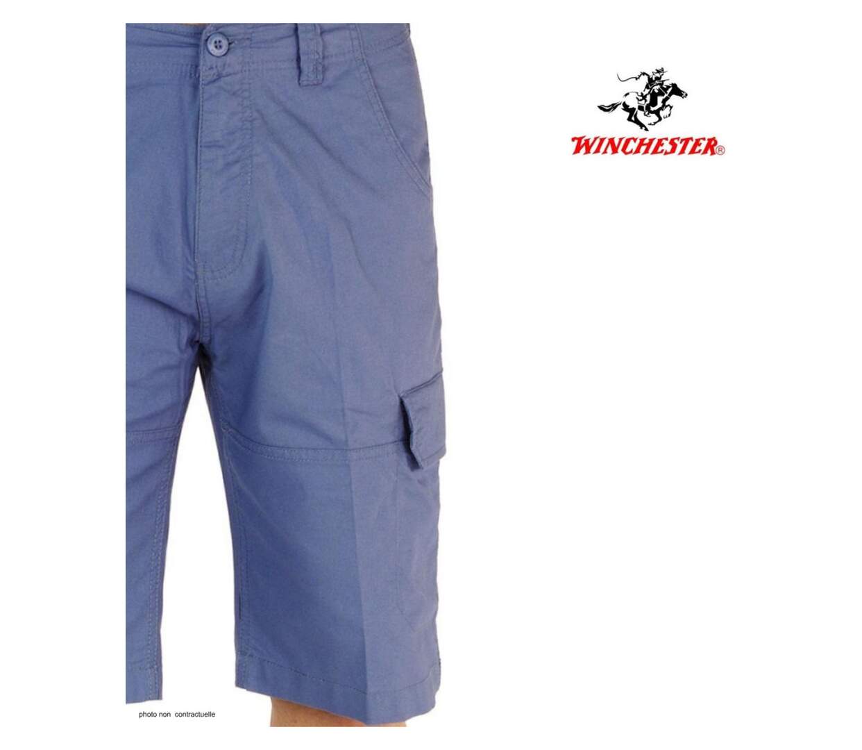 Bermuda WINCHESTER ISLAND2 uni en coton : le short chic et confortable pour vos journées ensoleillées-4