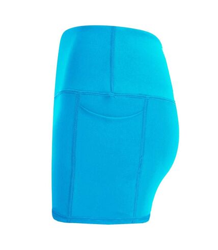 Womens/ladies pocket shorts turquoise blue Tombo