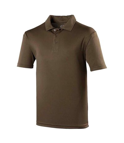 AWDis Just Cool Mens Plain Sports Polo Shirt (Olive) - UTRW691