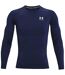 Haut Thermique Homme Bleu Marine Blanc Under Armour-2