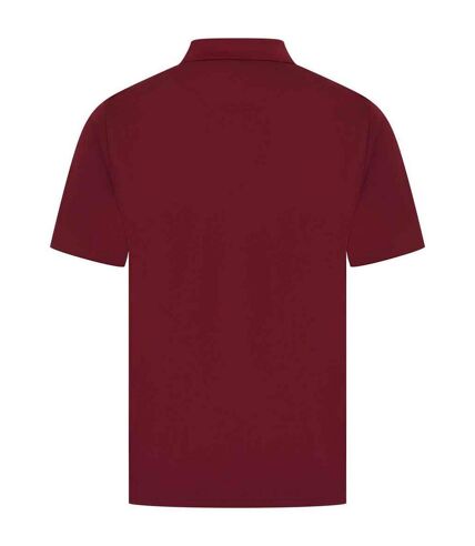 Mens coolplus polo shirt burgundy Henbury