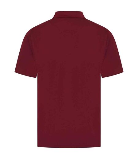 Mens coolplus polo shirt burgundy Henbury