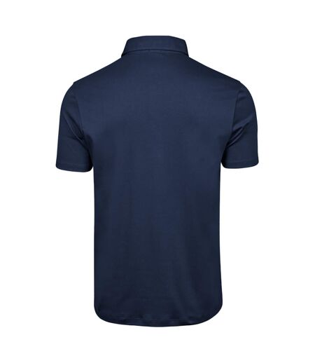 Tee Jays Mens Pima Short Sleeve Cotton Polo Shirt (Navy Blue) - UTBC3812