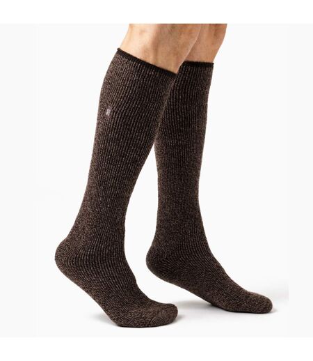 Mens Outdoor Knee High Thermal Merino Wool Socks for Winter