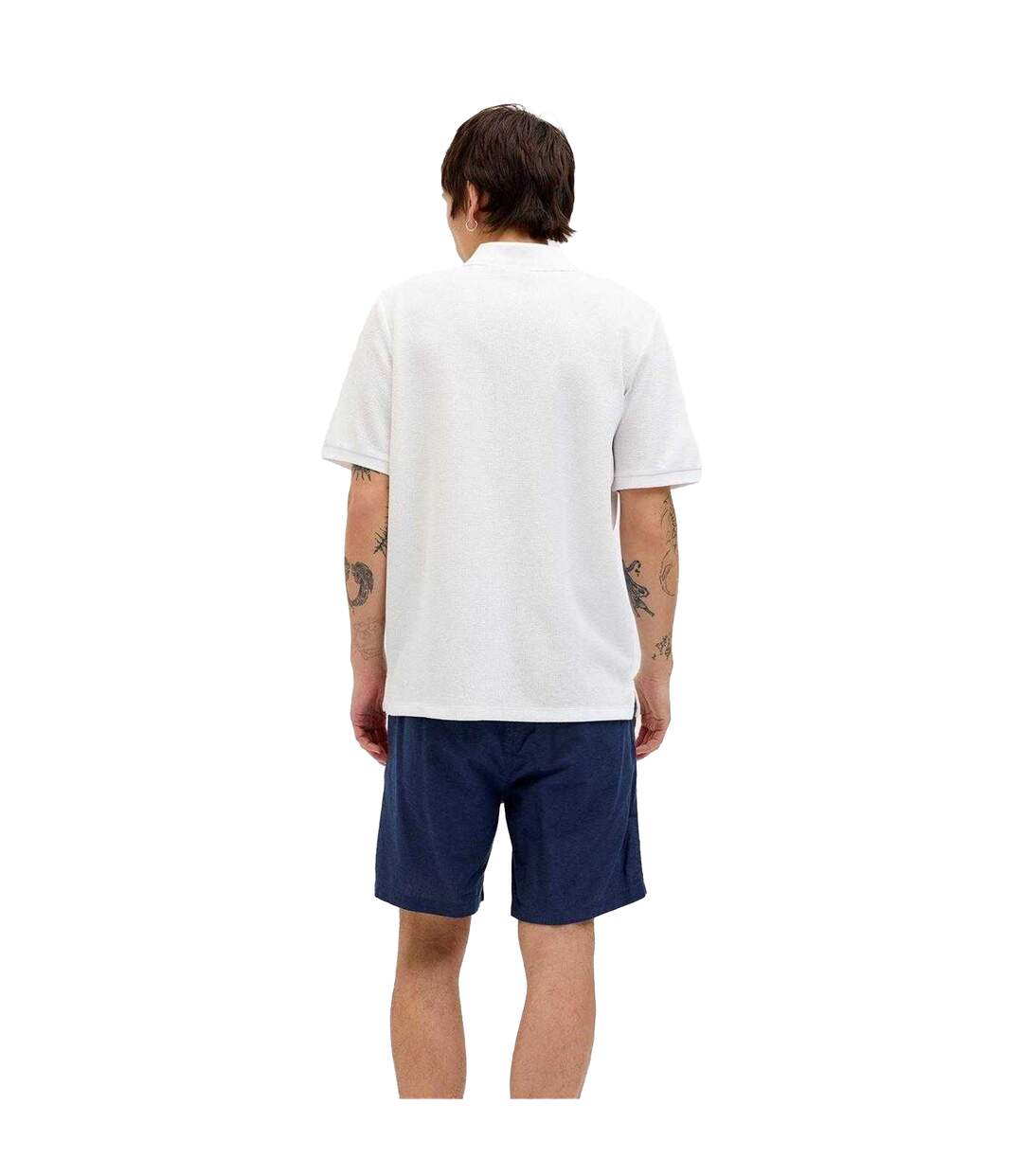 Polo Manches Courtes Homme Blanc Jack And Jones-3