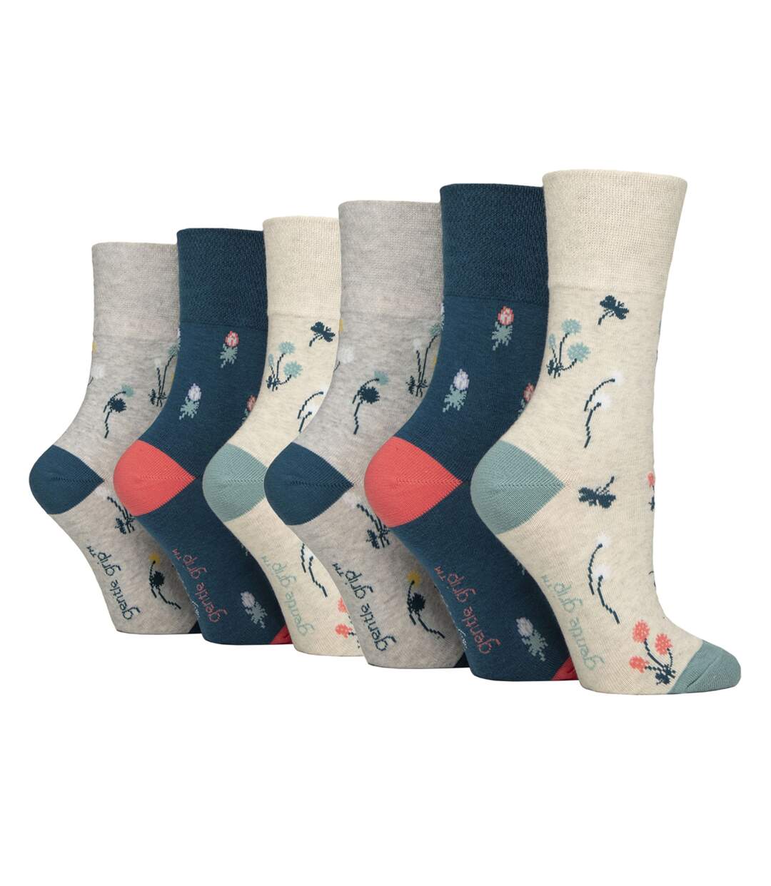 6 Pairs Ladies Non Elastic Soft Top Diabetic Socks-1