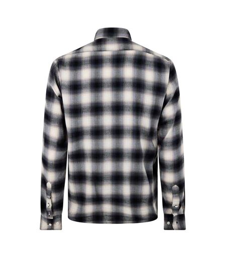 Chemise Motif/style Motif Écossais Liam Homme Gris Moyen Noir Blanc Boss
