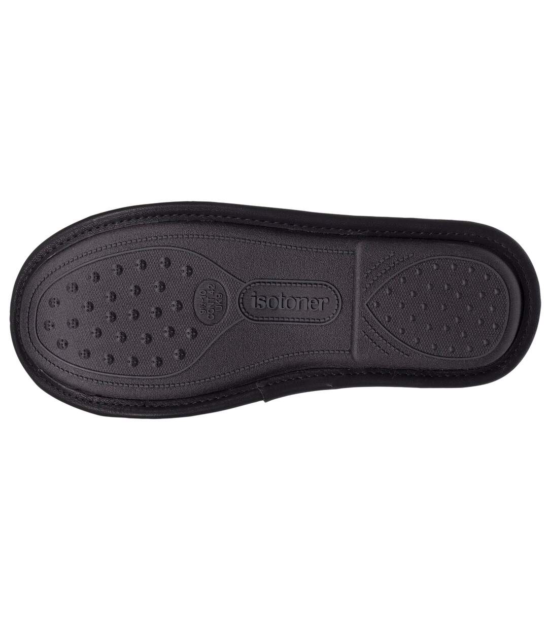 Isotoner Chaussons Mules homme ultra confortables et léger effet faux cuir-4