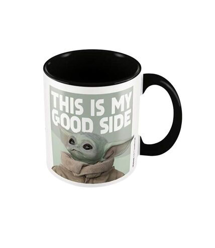 Star Wars: The Mandalorian - Mug GOOD SIDE (Noir / Blanc / Vert) (Taille unique) - UTPM2427