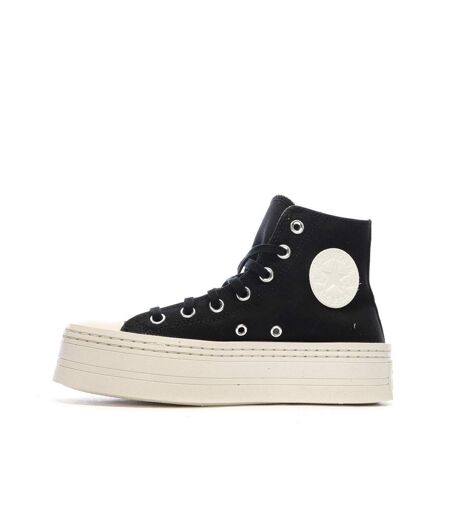 Baskets noires femme converse all star modern lift platform