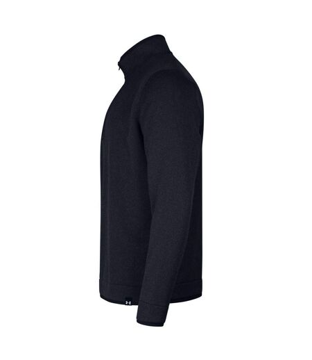 Mens Quarter Zip Fleece Top Black Under Armour