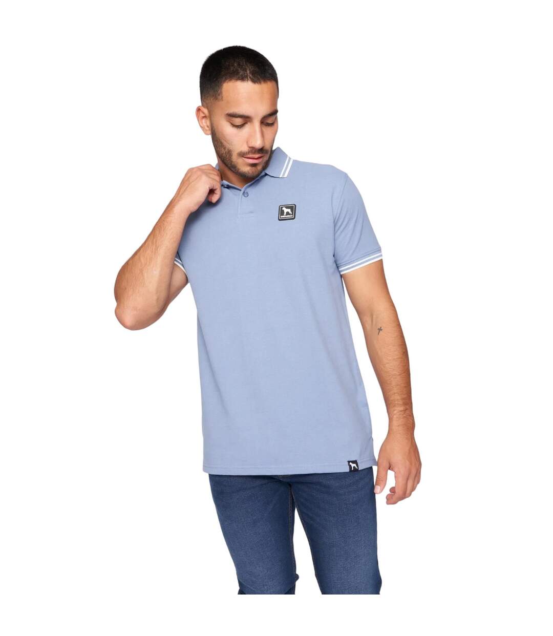 Polo dexon homme bleu One True Saxon