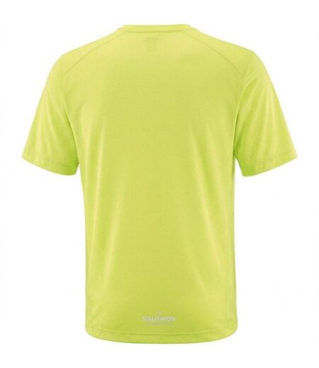 T-shirt Course À Pied Motif/style Logo Shakeout Core Homme Vert Clair Vif Salomon