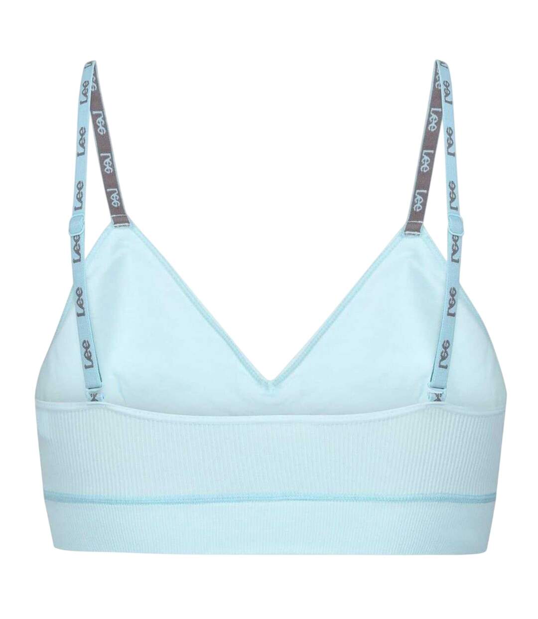 Womens/ladies Alvina V Neck Bralette Soft Blue Lee-2