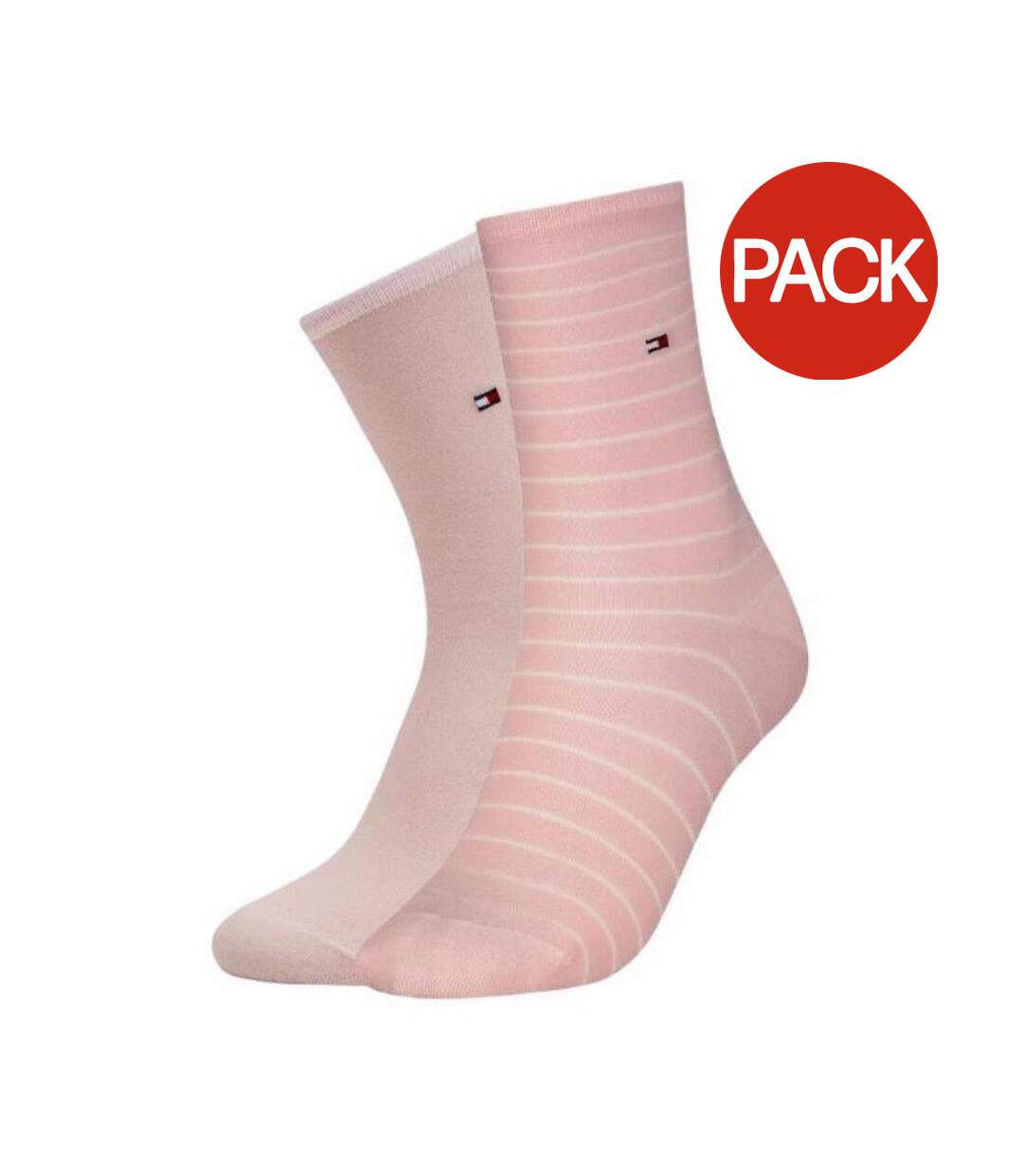 Chaussettes Motif/style Uni Femme Rose Tommy Hilfiger-1