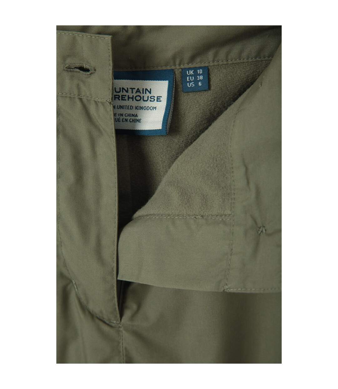 Pantalon De Randonnée Trek Femme Vert Kaki Mountain Warehouse-4