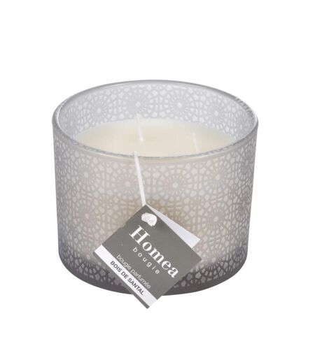 Bougie Parfumée 3 Mèches Graphic Ethnic 11cm Gris Clair