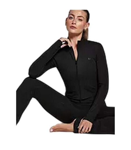 Womens/ladies Tempo Plain Running Jacket Black MyProtein