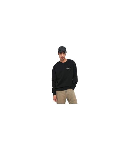Mens Crew Neck Sweatshirt Black Jack And Jones