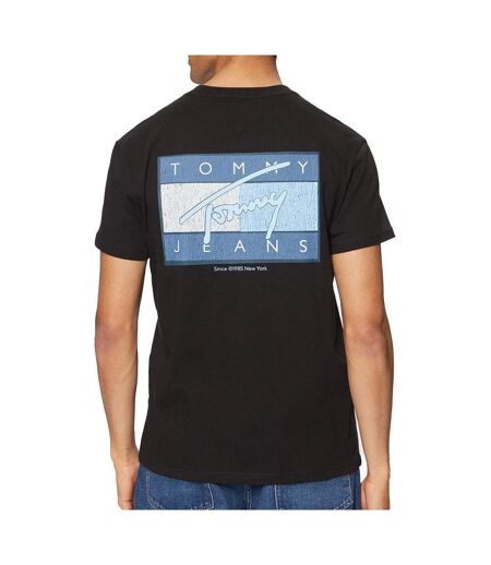 T-shirt noir homme tommy hilfiger flag - l