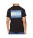 T-shirt noir homme tommy hilfiger flag - l-2