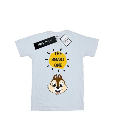 Disney Womens/Ladies Chip N Dale The Smart One Cotton Boyfriend T-Shirt (Blanc) - UTBI36718