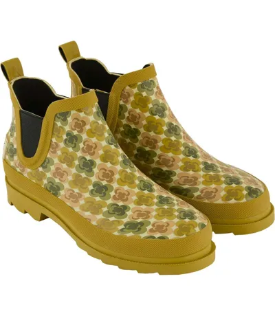Womens/ladies Orla Kiely Daisy Wellington Boots Yellow Regatta