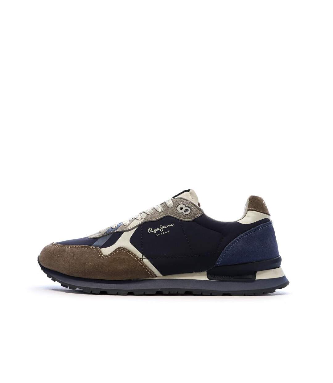 Baskets marron/beige homme pepe jeans brit prints-1