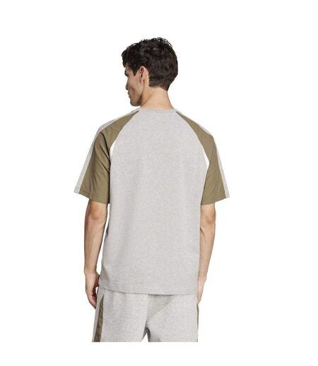 T-shirt Motif/style Blocs De Couleurs Essentials Homme Gris Chiné Chiné Adidas