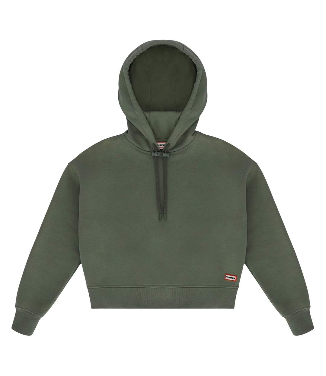 Sweat court à capuche liza femme vert lichen foncé Hunter-1