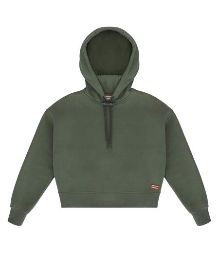 Sweat court à capuche liza femme vert lichen foncé Hunter